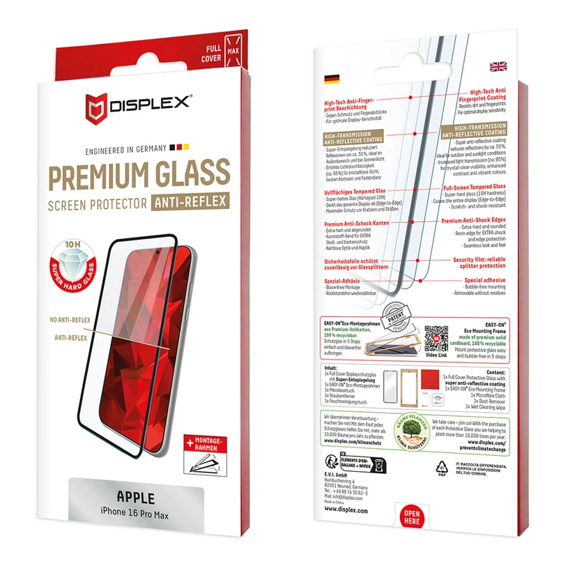 СТЪКЛО DISPLEX IPHONE 16PRO MAX 3D 01998