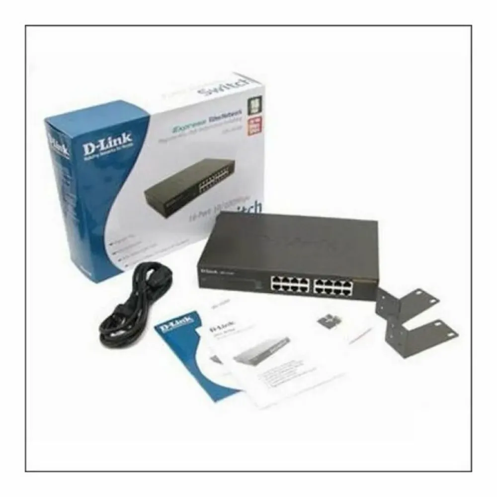 Суич D-Link DES-1016D 16 p 10 / 100 Mbps Черен