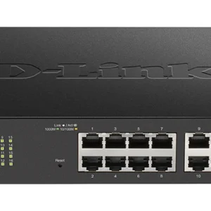 Суич D-Link DGS-1100-16V2, 16 портов 10/100/1000 Gigabit Smart Switch, управляем,
