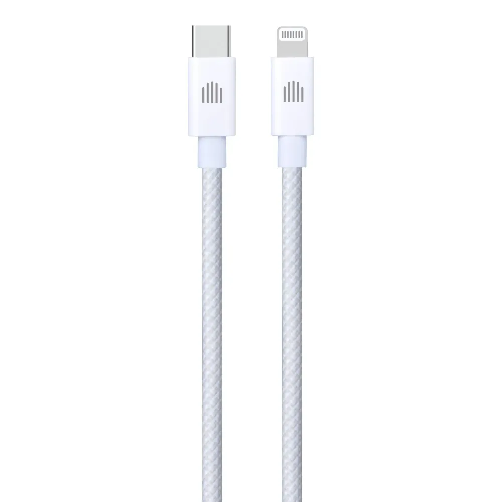 Dviced Cable USB-C to Lightning Nylon Textile 1,25m - White