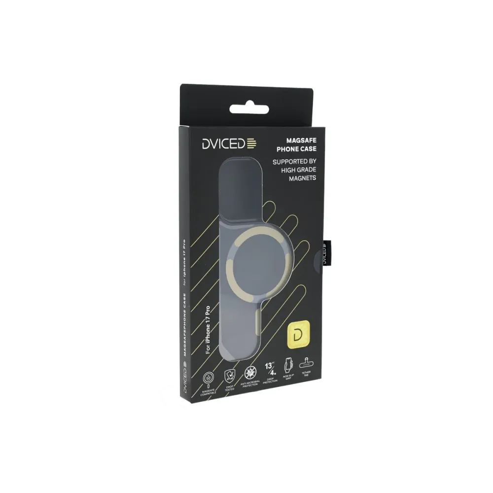 Dviced MagSafe калъф за iPhone 17 Pro опушен, златен
