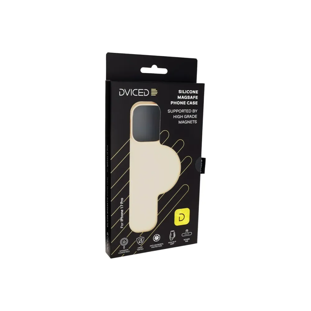 Dviced Силиконов MagSafe калъф iPhone 17 Pro, бежов