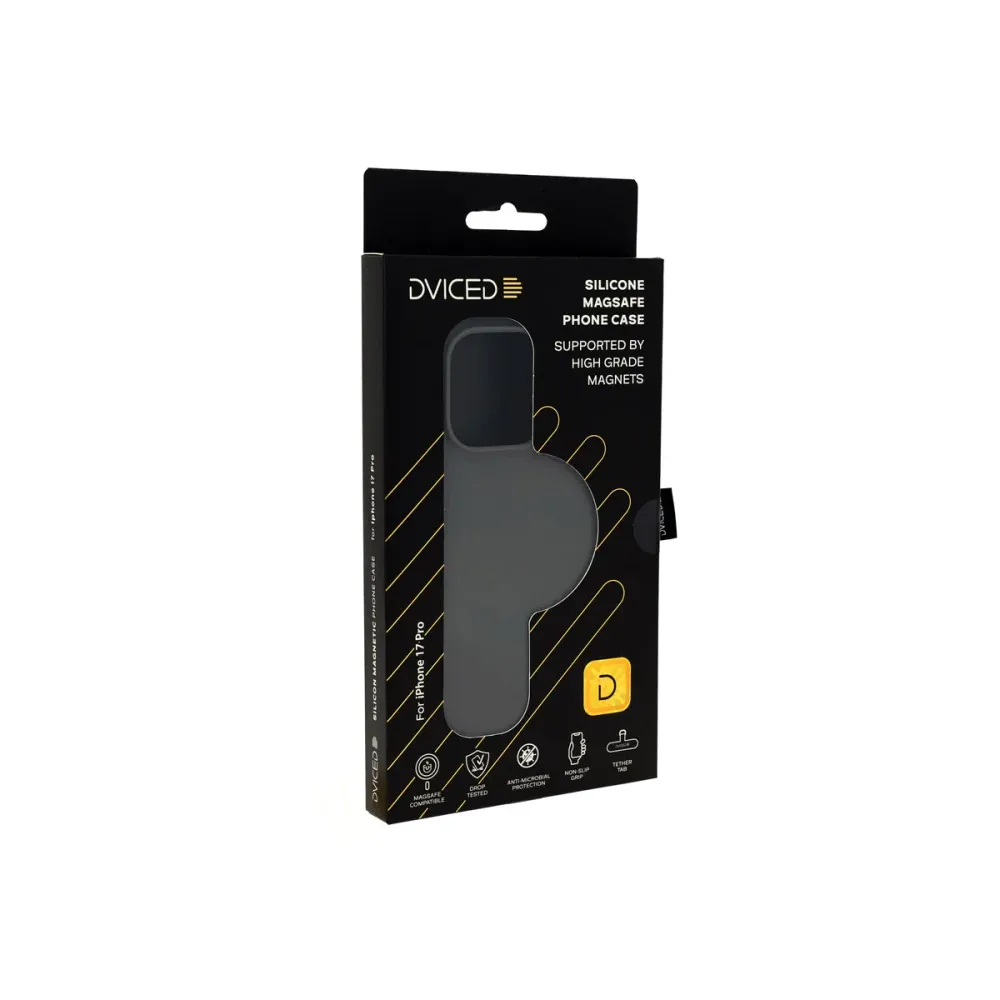 Dviced Силиконов MagSafe калъф iPhone 17 Pro, сив