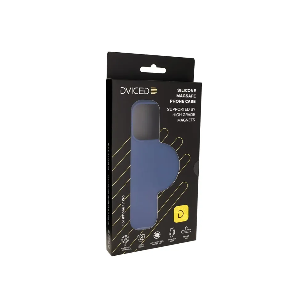 Dviced Силиконов MagSafe калъф iPhone 17 Pro, син