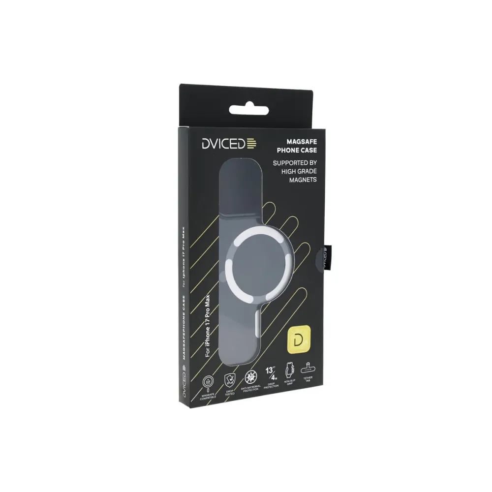 Dviced MagSafe калъф за iPhone 17 Pro Max опушен, сребърен