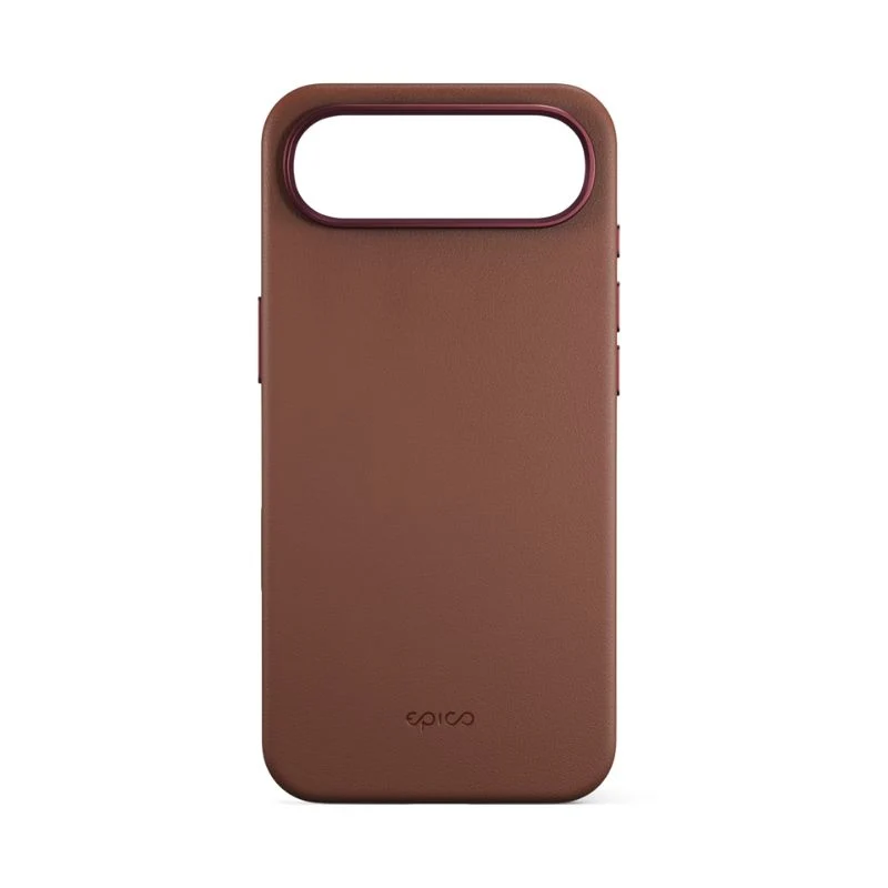 Epico Leather Pro Mag+ Case iPhone Air Qi2 & MagSafe Compatible - brown
