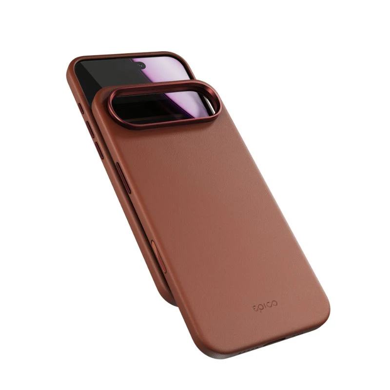 Epico Leather Pro Mag+ Case iPhone Air Qi2 & MagSafe Compatible - brown