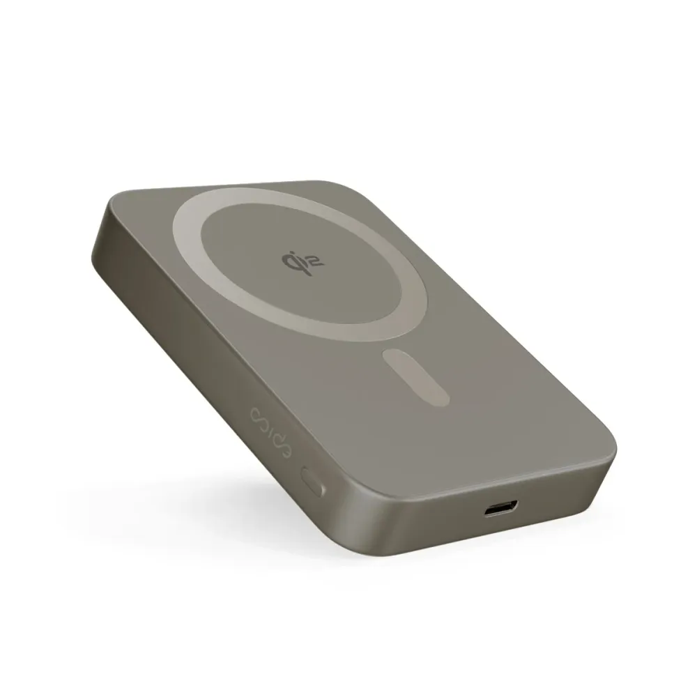 Epico UltraPack Qi2 10000mAh Alu Mag+ Wireless Power Bank EM71 - titanium