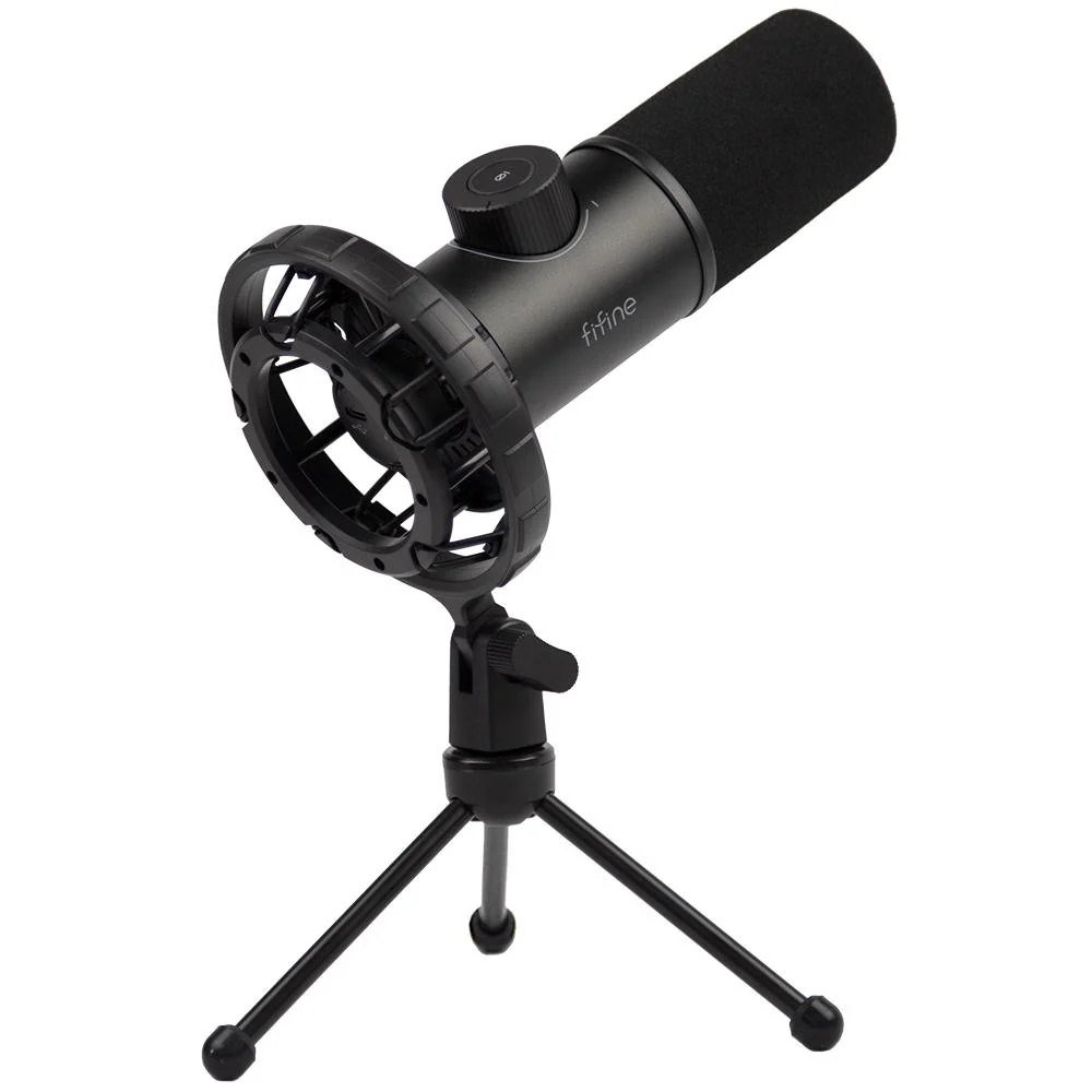 Настолен микрофон FIFINE K658 Dynamic RGB - Black