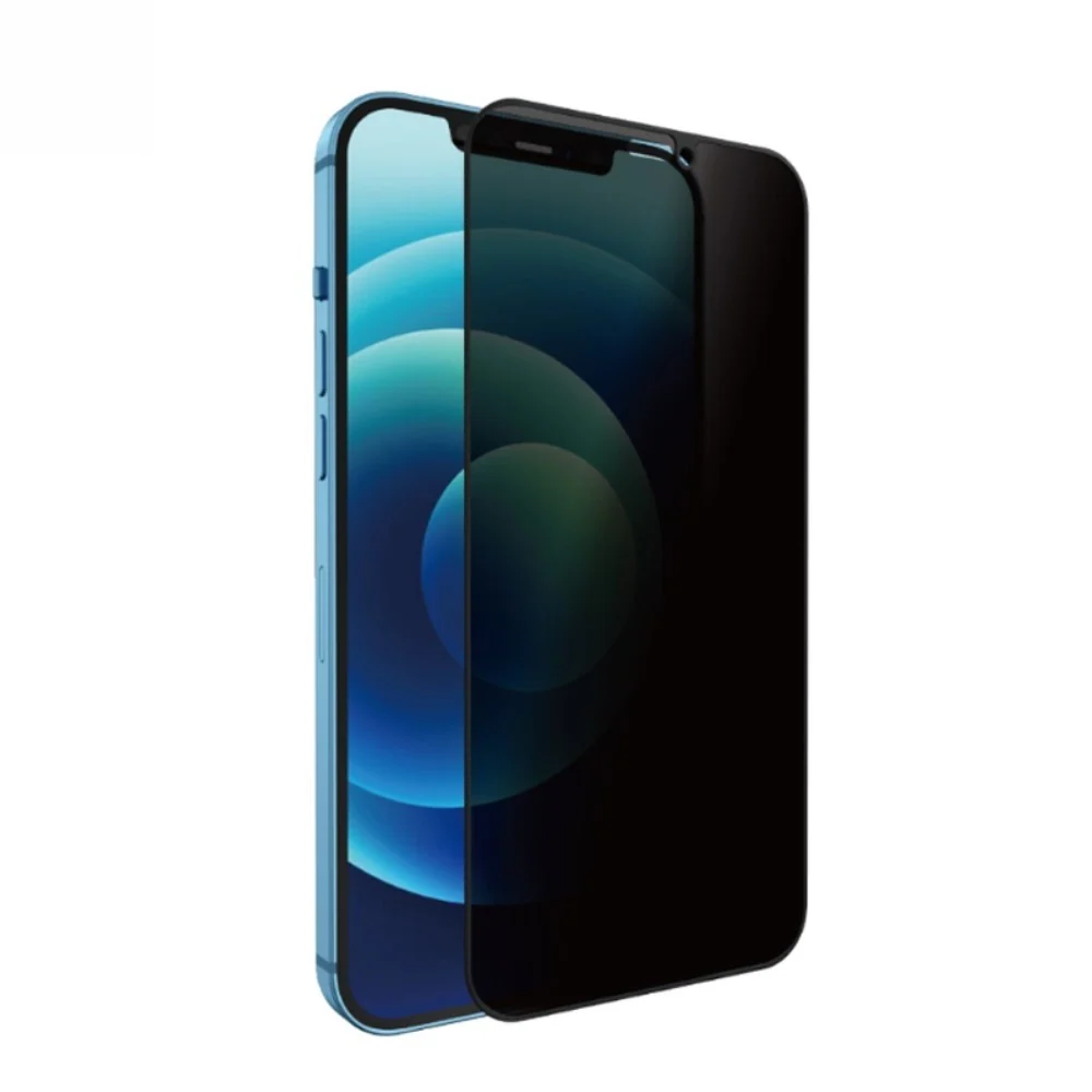 Folie sticla securizata Vivimall compatibila cu Huawei P Smart 2021, Full Glue, Privacy, Negru