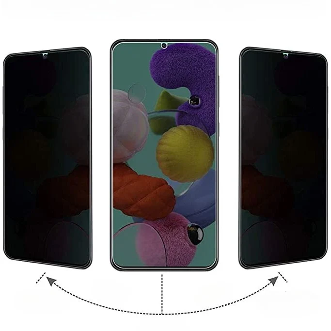 Folie sticla securizata Vivimall compatibila cu Samsung S23, Full Glue, Privacy, Negru