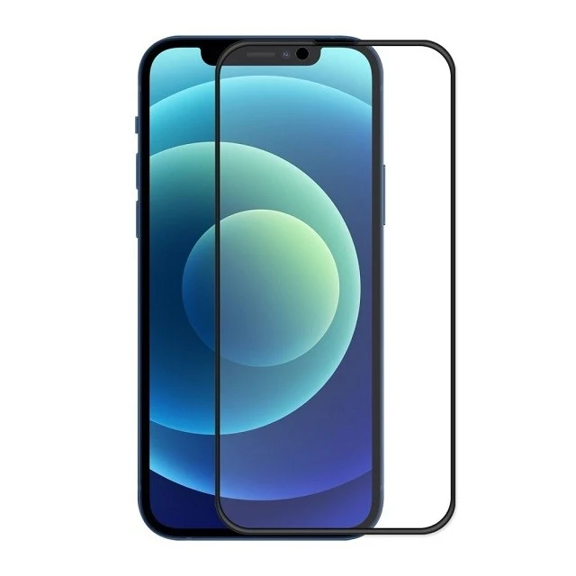 Folie Sticla Vivimall® compatibila cu Apple iPhone 14 Plus / 13 Pro Max 111D Negru