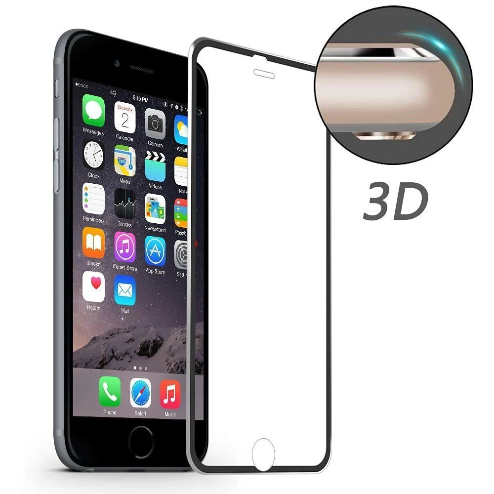 Folie Sticla Vivimall® pentru Apple iPhone 6 111D Negru