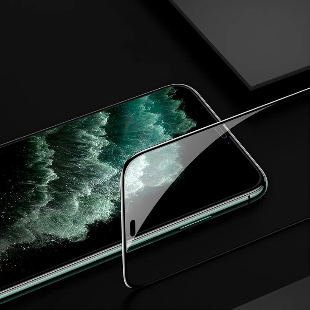 Folie Sticla Vivimall® pentru Apple iPhone 11 Pro Max/XS Max 111D Negru