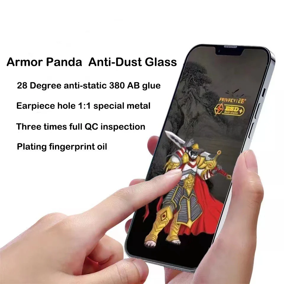 Folie Vivimall® Sticla Securizata 3D Full Glue Armor Panda pentru Apple iPhone 6plus