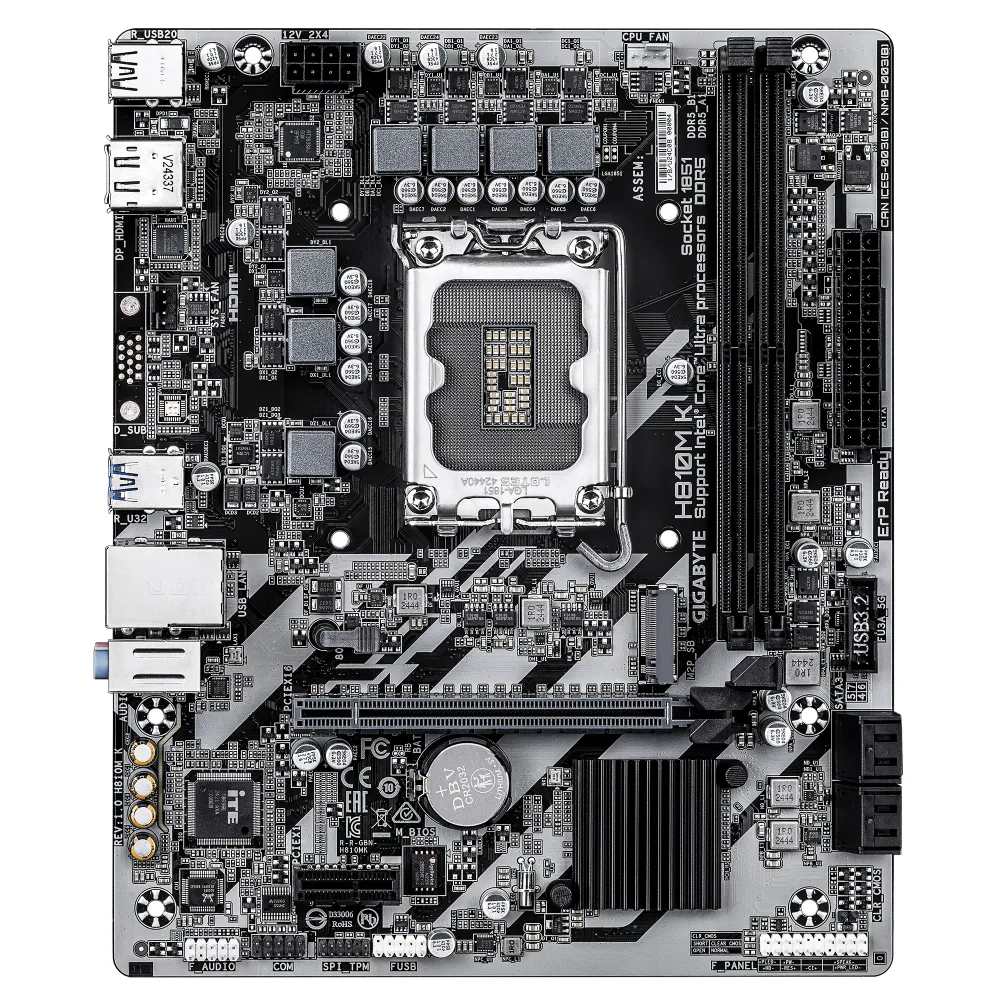 Дънна платка GIGABYTE H810M K, LGA 1851