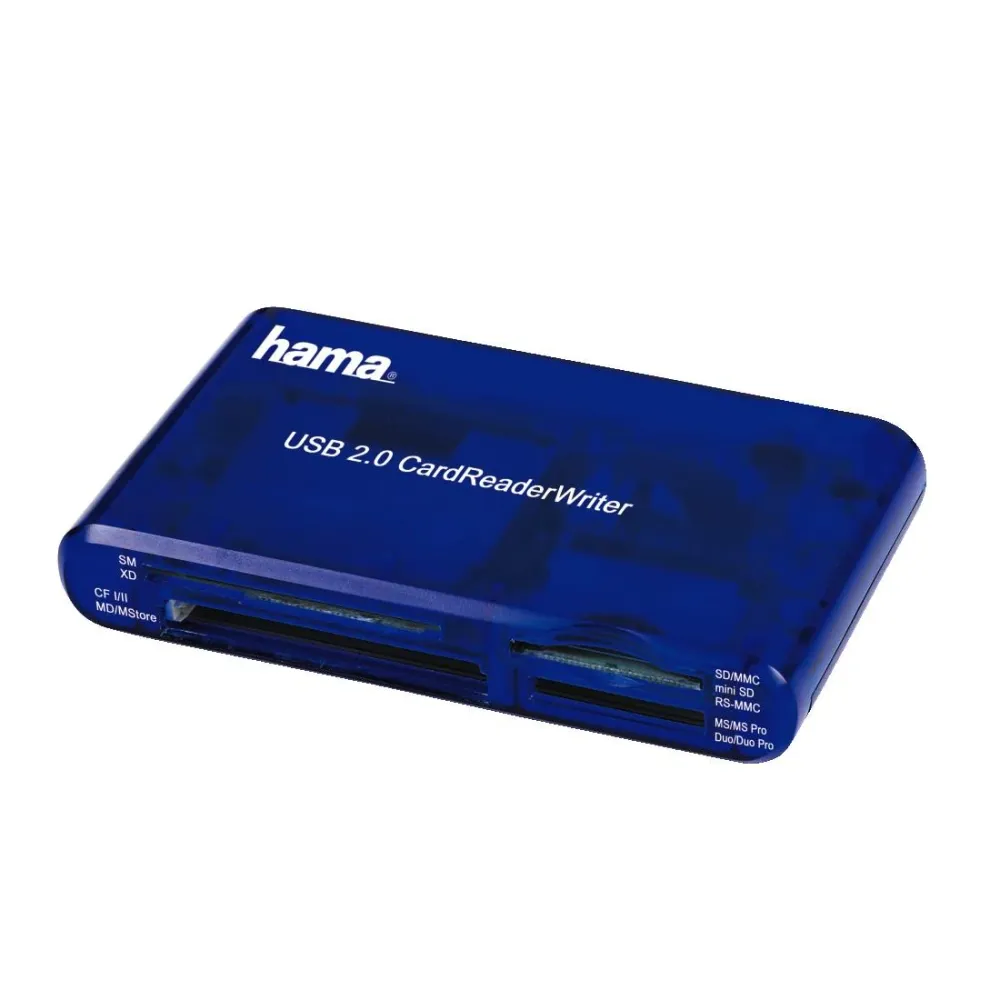 Четец за карти HAMA 55348, USB 2.0, 35 1-син