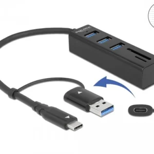 Адаптер HAMA 62632, USB-C мъжко - HDMI женско, Ultra HD, 8K, Сив