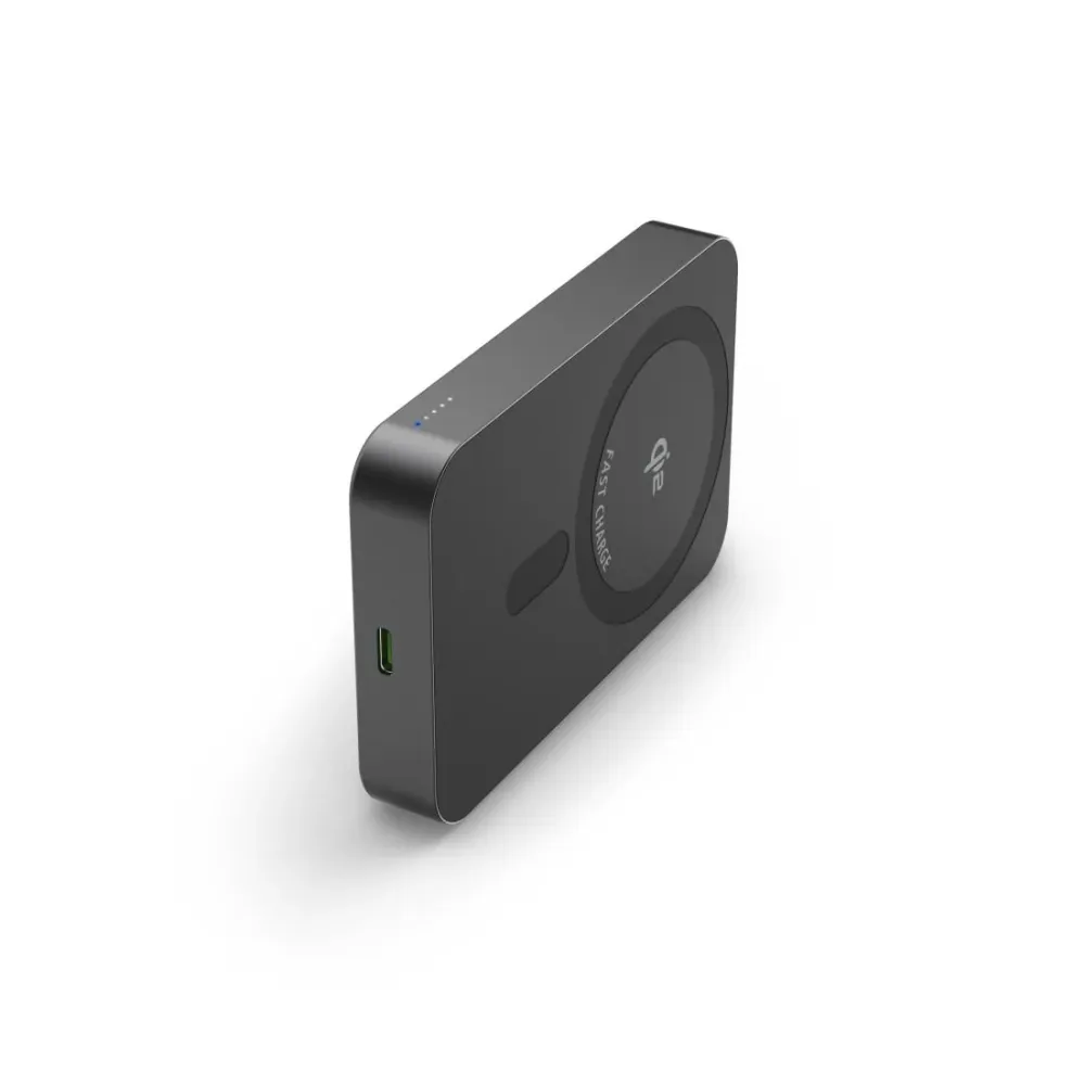 HAMA Безжична външна батерия Qi2, 10000mAh, индуктивно зареждане, антрацит