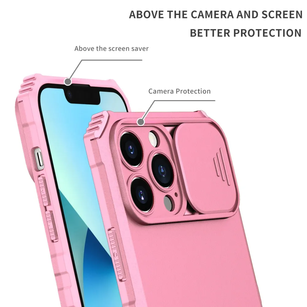 Husa Defender cu Stand pentru Samsung Galaxy A33 5G, Roz, Suport reglabil, Antisoc, Protectie glisanta pentru camera, Vivi...