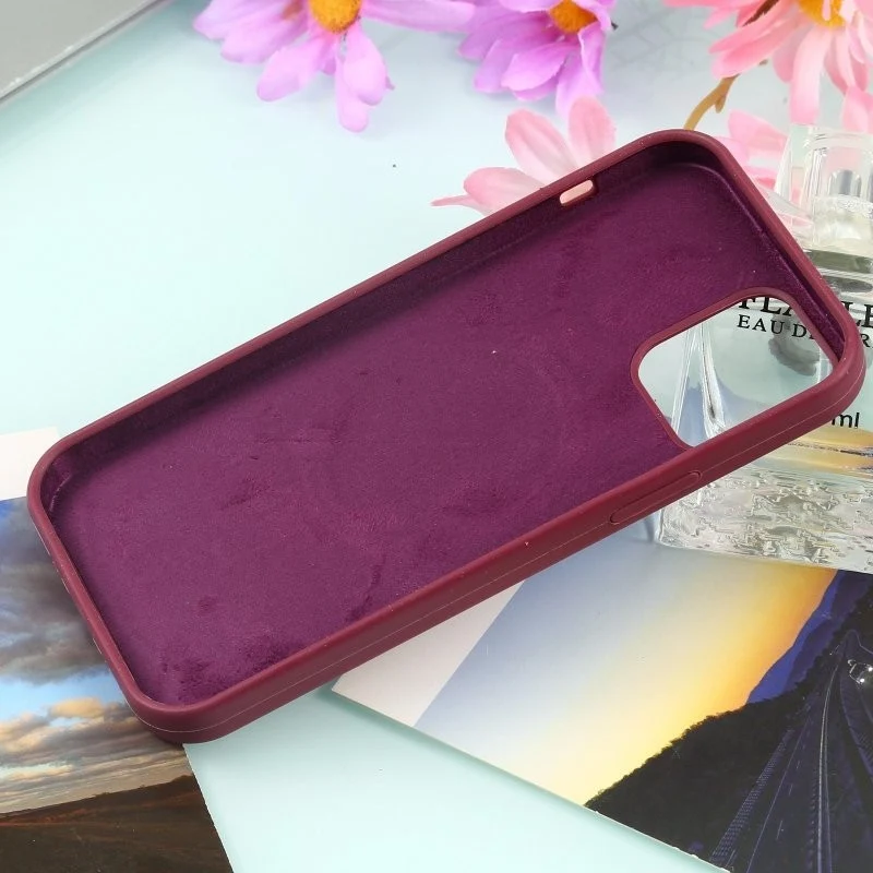 Husa MagSafe liquid large hole magnetic shell pentru Apple iPhone 12/ 12 Pro, Full Cover, Liquid Silicone, Magnetica, Inca...