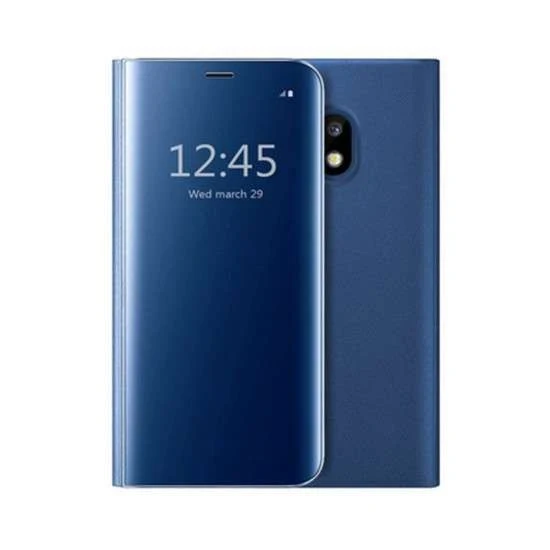 Husa Oppo Reno 3 Pro Flip Cover Oglinda Albastru