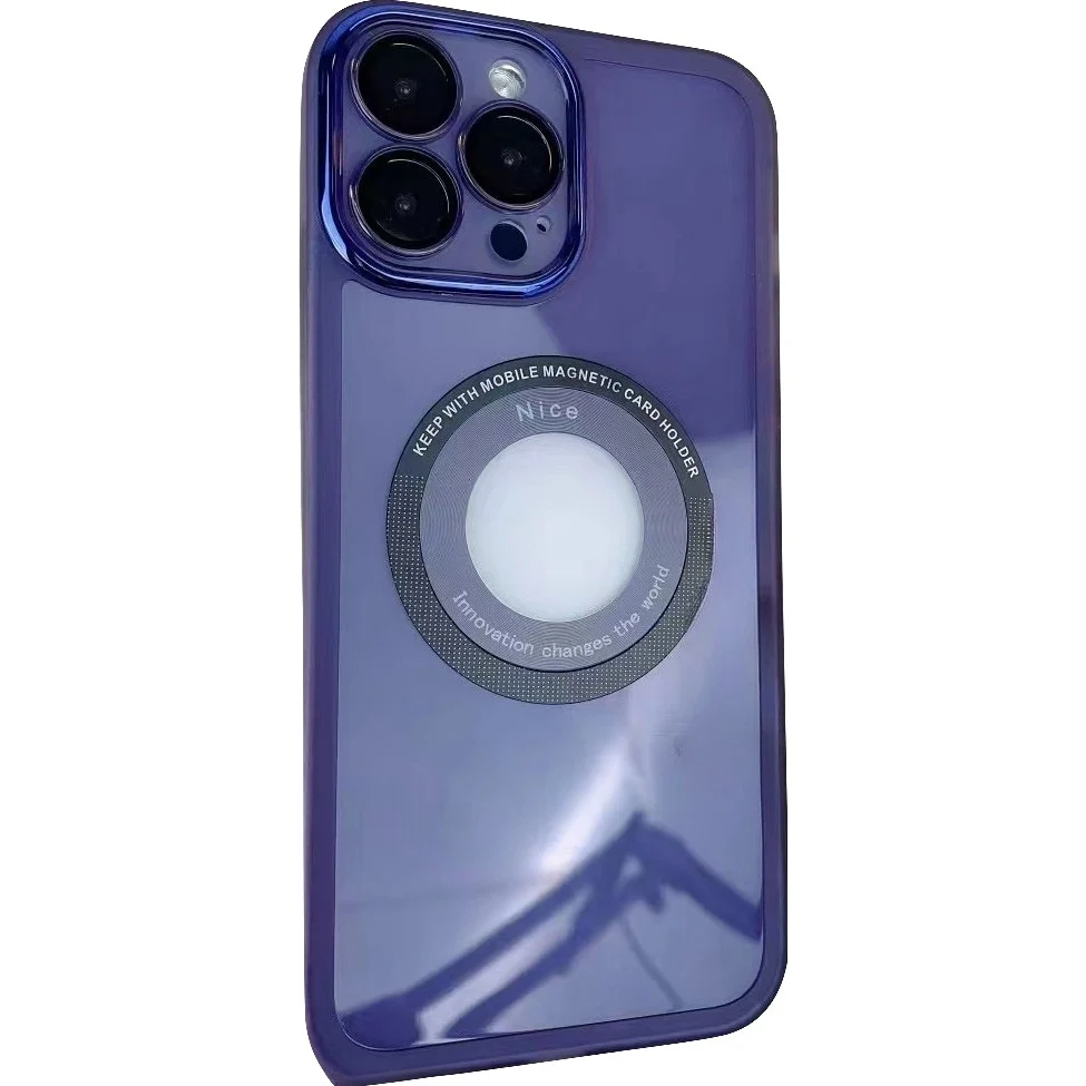 Husa protectie MagSafe TPU, Vivimall, pentru Apple iPhone 11, cu decupaj logo, Folie Sticla Camera, Mov