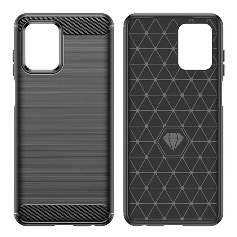 Husa de Protectie pentru Motorola Moto G13 / G23, Vivimall, Protectie 360, din TPU cu element de Carbon, Anti Alunecare, 1...