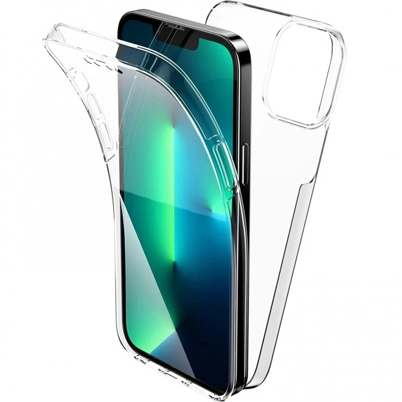 Husa de protectie Vivimall 360 grade, PC+TPU+Folie policarbonat, pentru Samsung Galaxy S22 DS 5G , Transparent