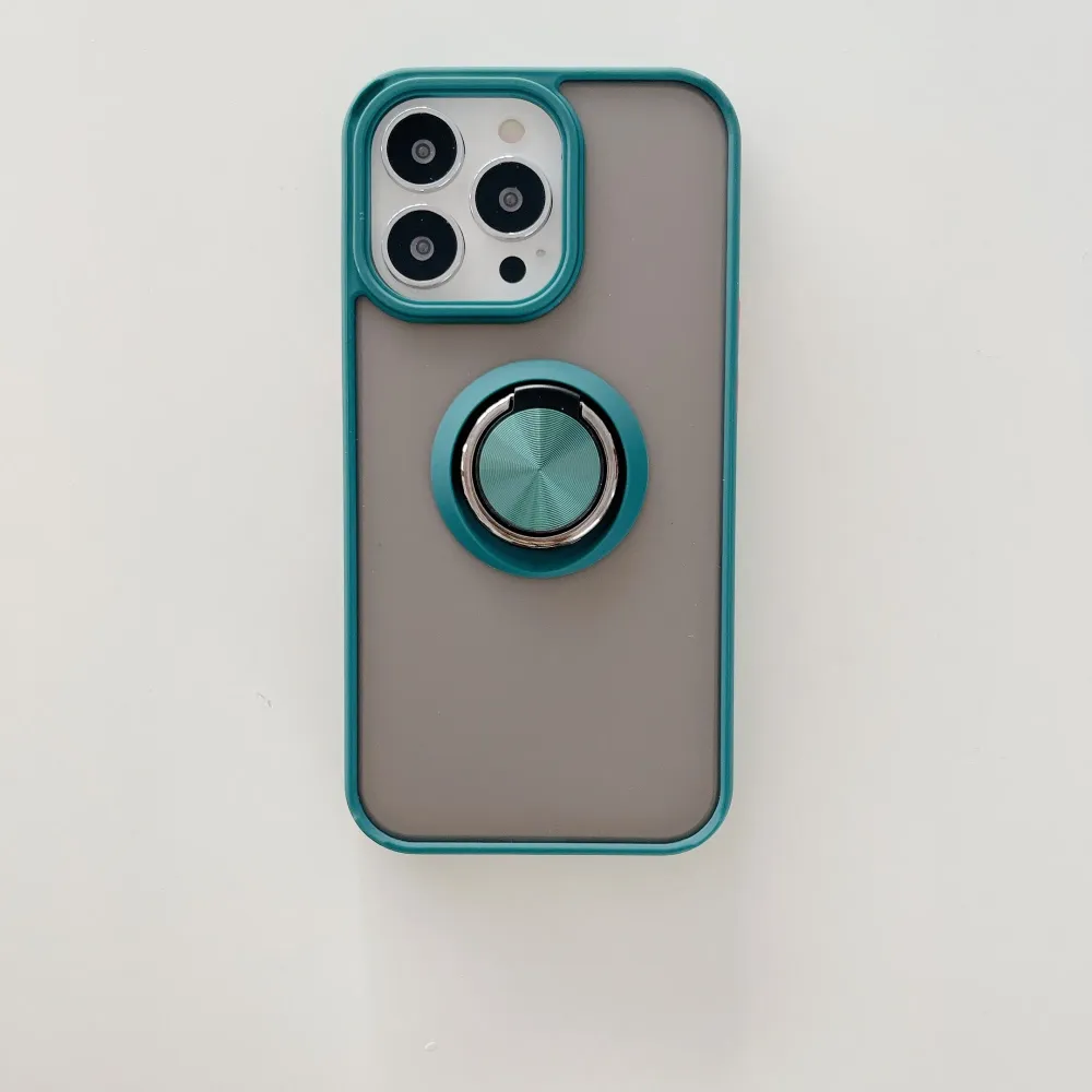 Husa de protectie Vivimall compatibila cu Apple iPhone 13,Defender cu prindere inel,Verde