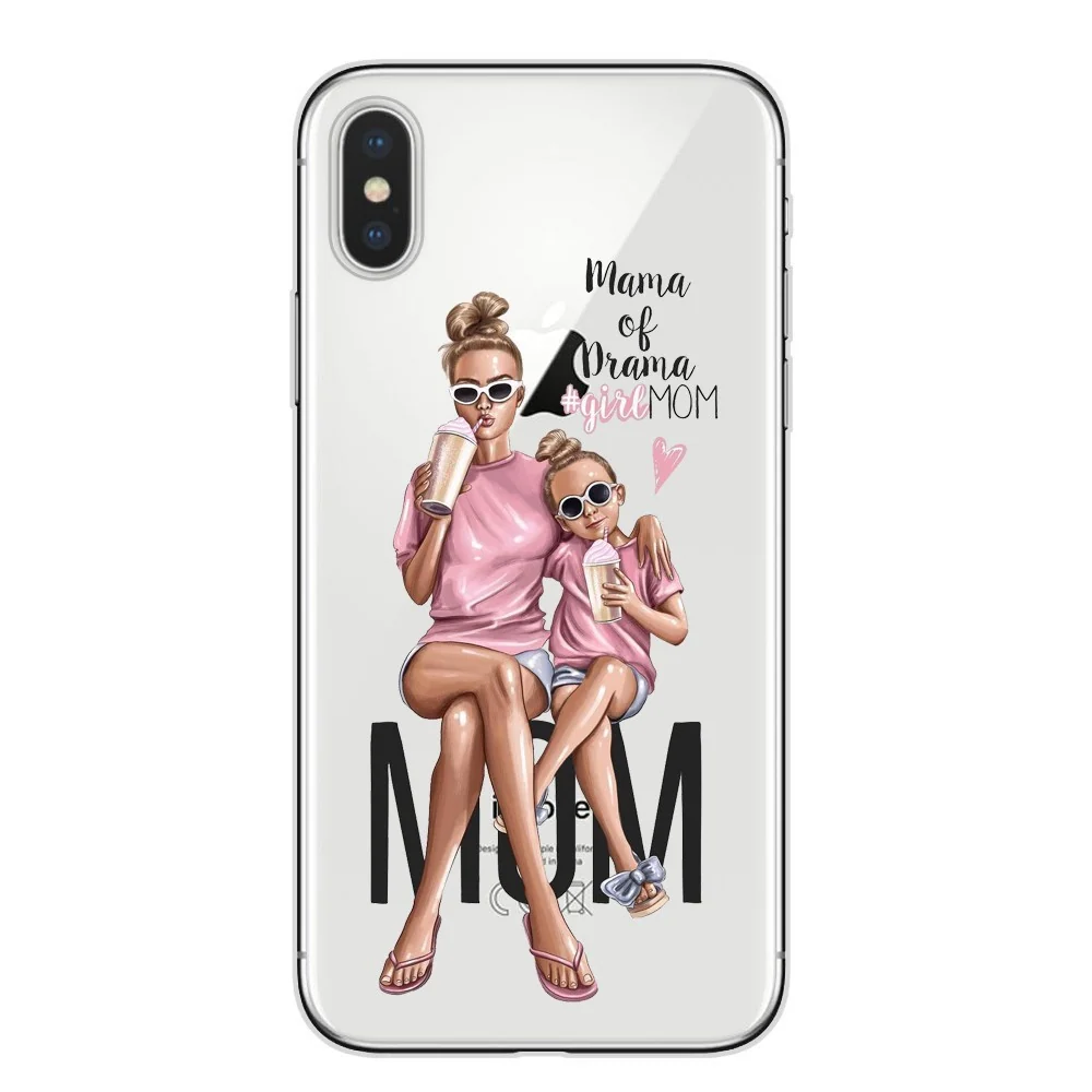 Husa protectie, Vivimall, compatibila cu Samsung A52 Glass print Mama Drama Multicolor