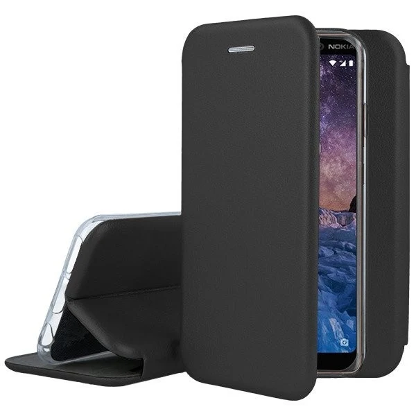 Husa de protectie Vivimall compatibila cu Xiaomi Redmi Mi 11 Lite Magnet Book Case Negru