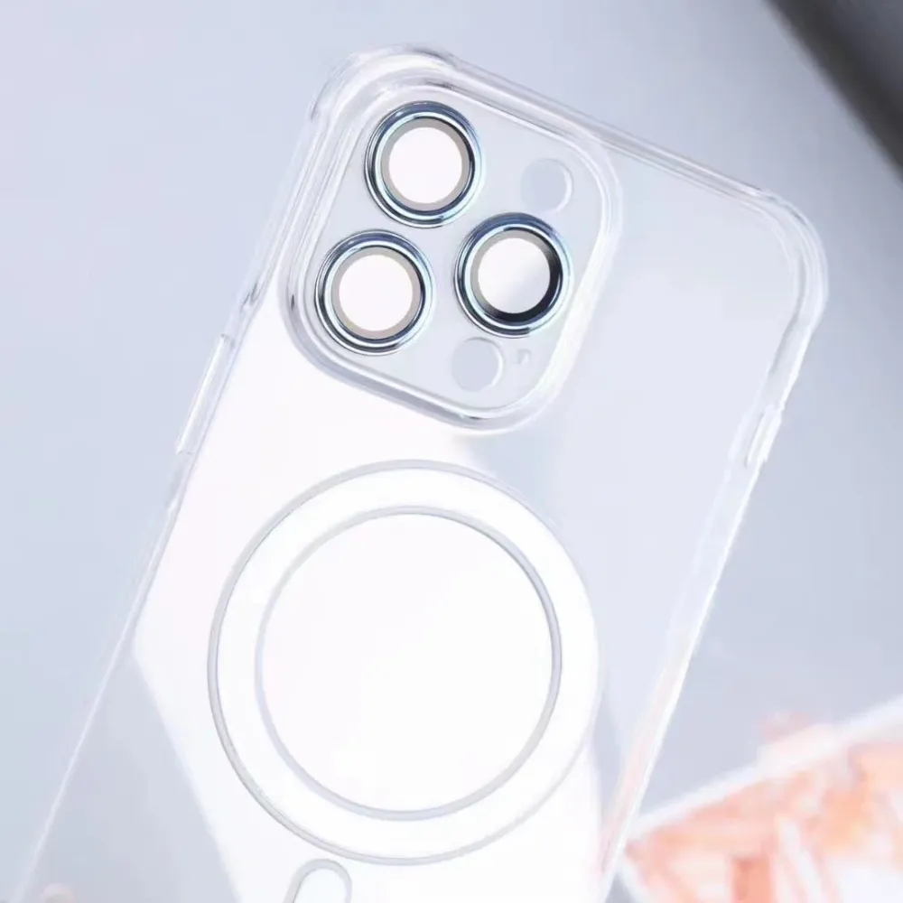 Husa protectie Vivimall pentru Apple iPhone 14 Pro, MagSafe Silicone, Protectie si folie camera inclusa, protectie camera,...