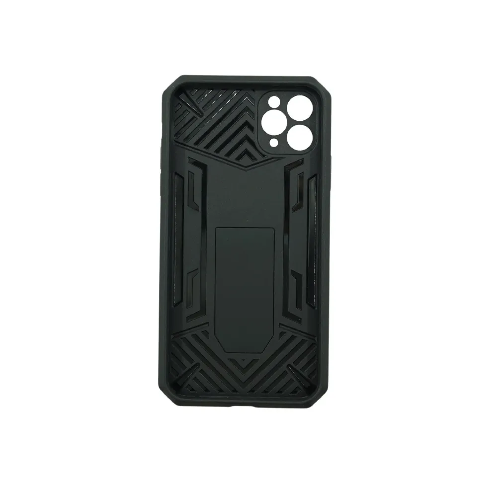 Husa de protectie Vivimall pentru Apple iPhone 12 Mini Defender Model 4 cu suport, Negru