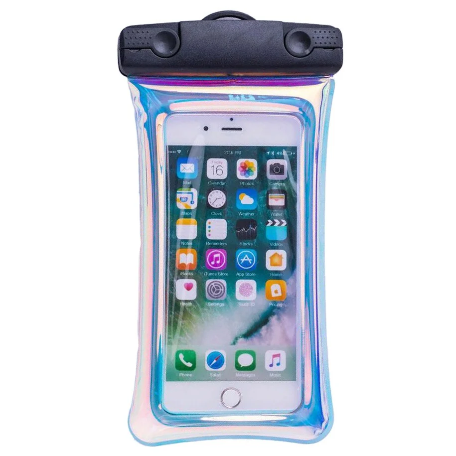 Husa subacvatica Holografica Waterproof Vivimall, Snowproof, Universala, Impermeabila, cu Snur, pentru telefon sau documen...
