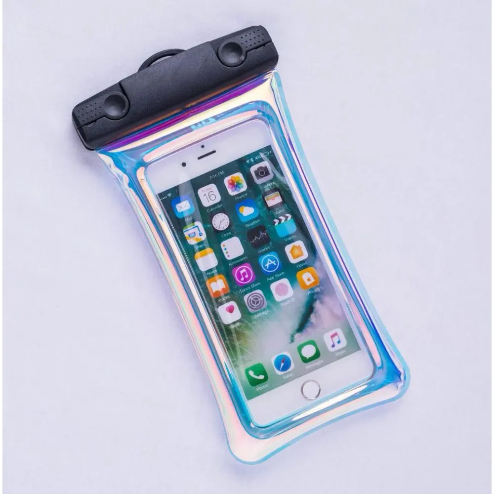 Husa subacvatica Holografica Waterproof Vivimall, Snowproof, Universala, Impermeabila, cu Snur, pentru telefon sau documen...
