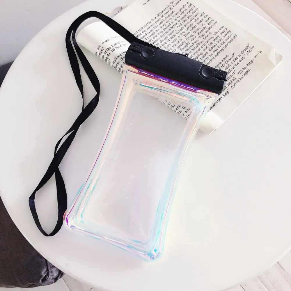 Husa subacvatica Holografica Waterproof Vivimall, Snowproof, Universala, Impermeabila, cu Snur, pentru telefon sau documen...