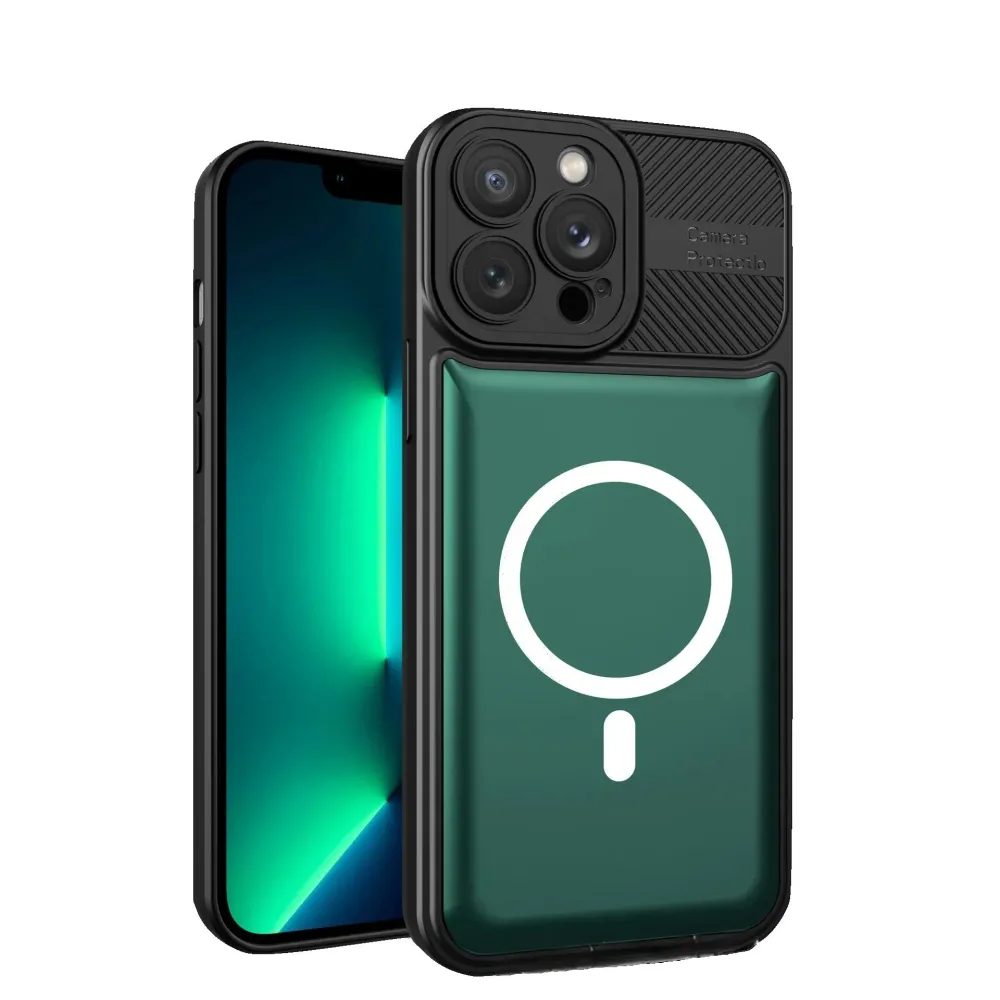 Husa Urban Armor pentru Samsung Galaxy A24 4G, Vivimall, Suport Auto Magnetic, Protectie Antisoc, Verde Inchis