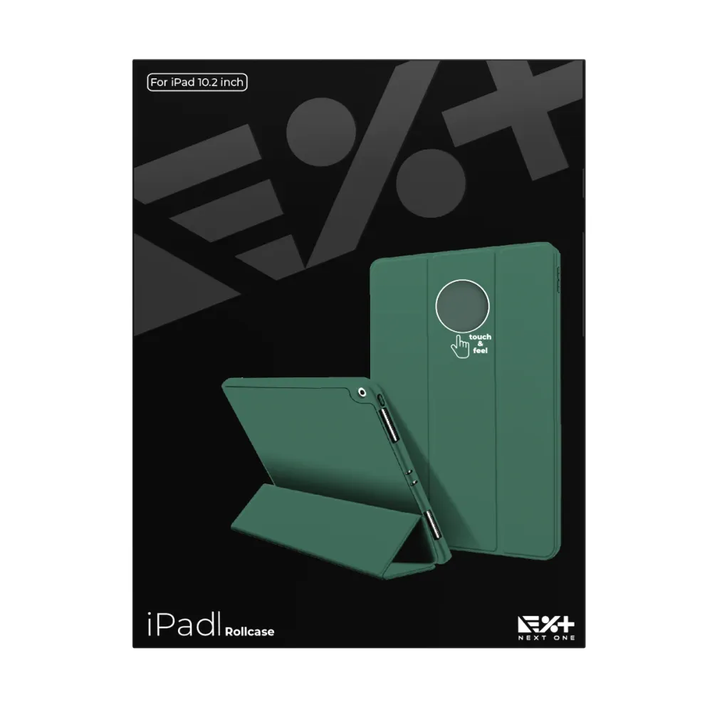 Кейс за iPad (9,8,7) от NEXT - Rollcase - зелен