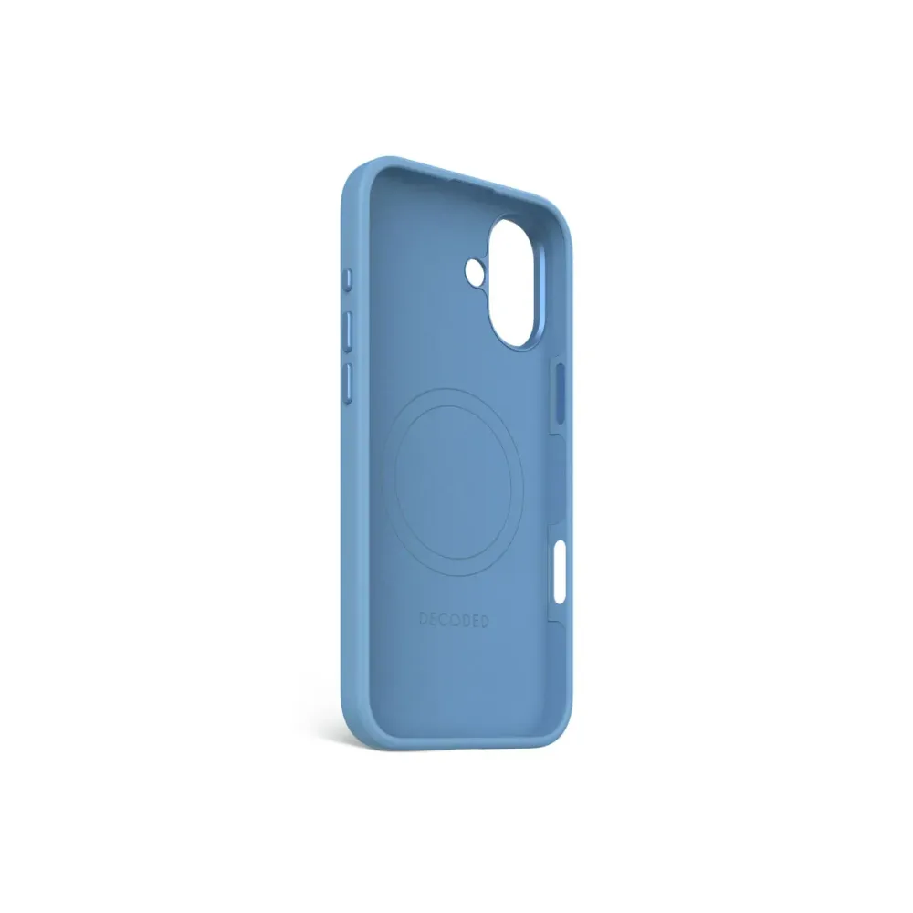 Кейс за iPhone 16 Plus от Decoded - AntiMicrobial - син