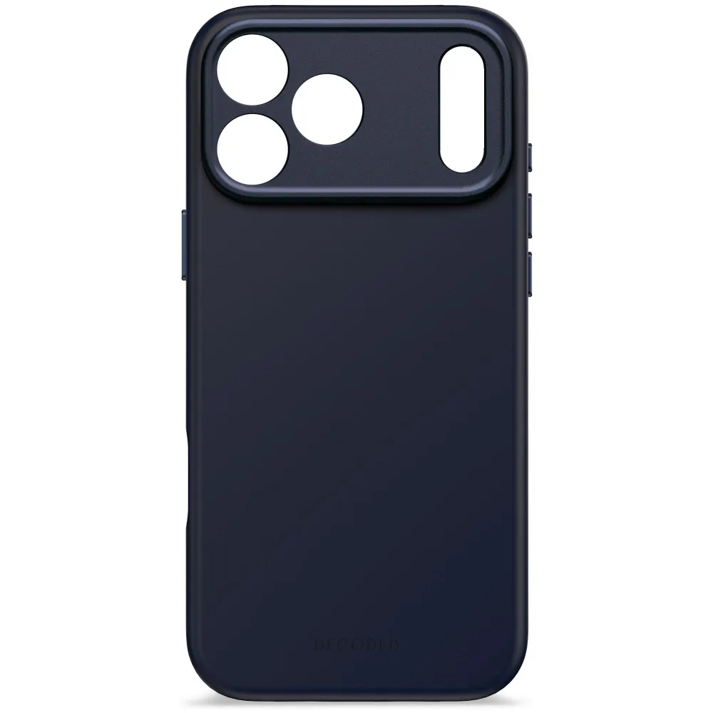 Кейс за iPhone 17 Pro Max от Decoded - силиконов - Antimicrobial - TRUE NAVY