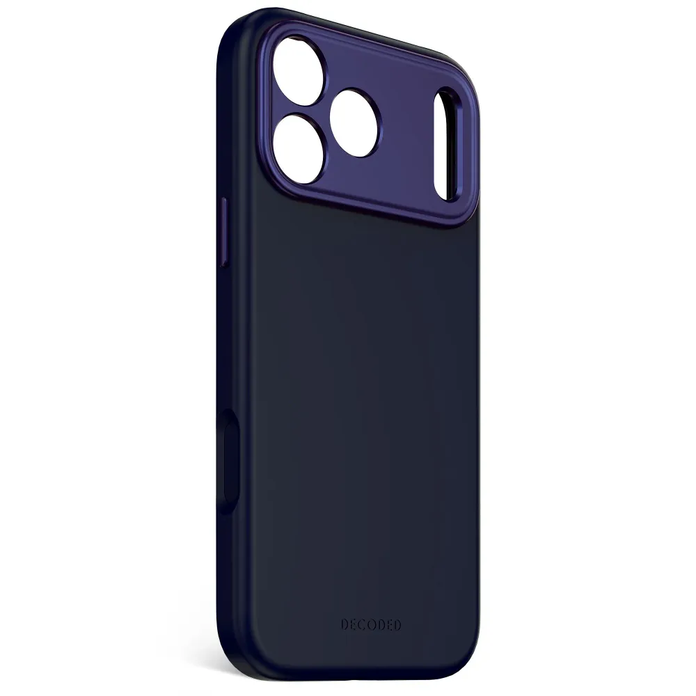 Кейс за iPhone 17 Pro Max от Decoded - силиконов - Antimicrobial - TRUE NAVY