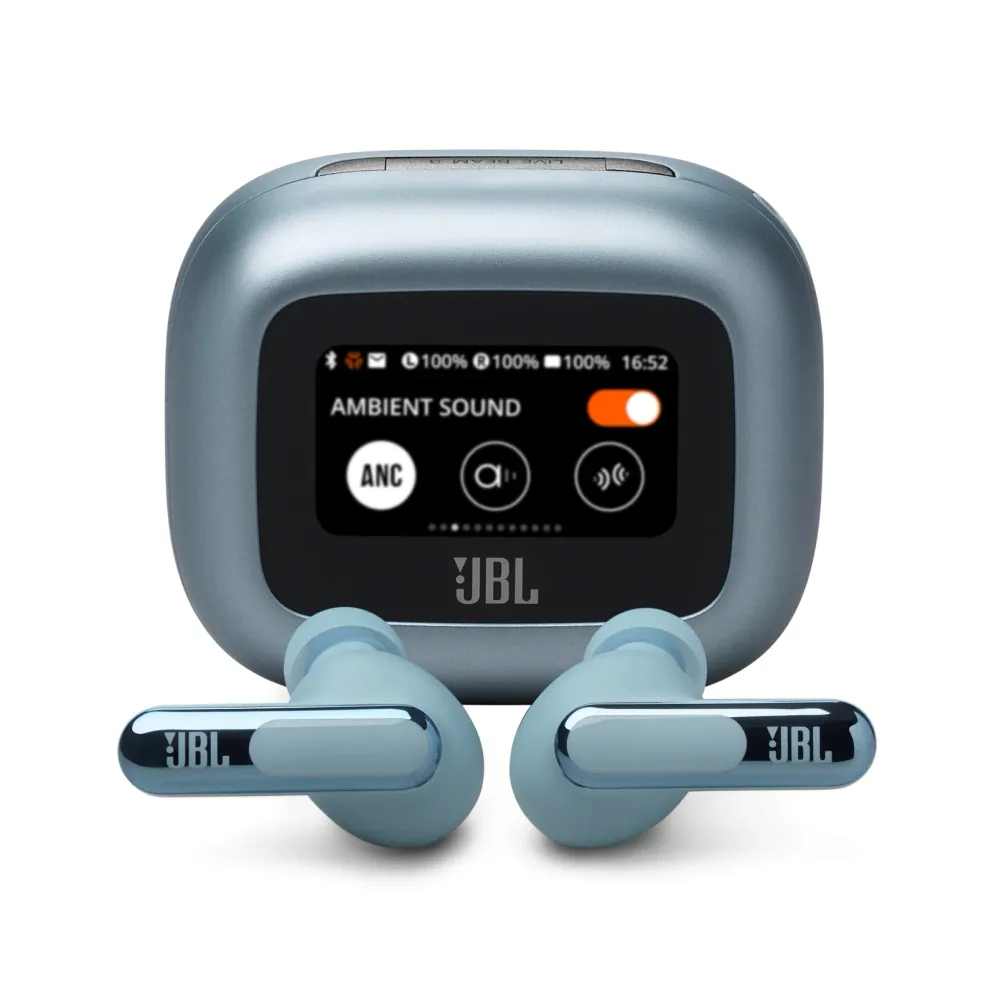 Блутут слушалки-тапи JBL Live Beam 3 - Син