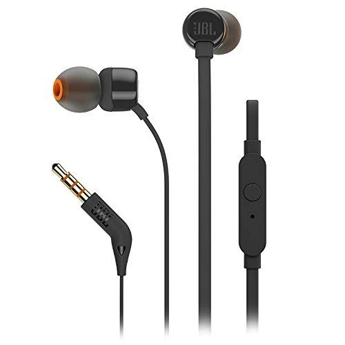 Слушалки JBL T110, Ear, Черен