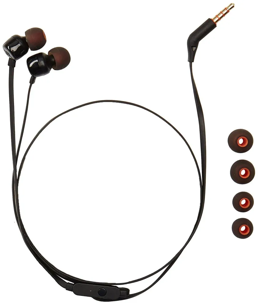 Слушалки JBL T110, Ear, Черен