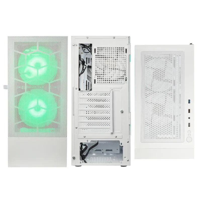 Кутия Kolink Observatory MX Mesh ARGB TG Mid-Tower, Бял
