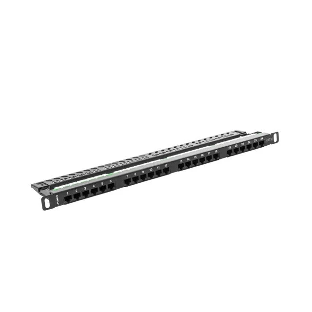 Пач панел, Lanberg patch panel 24 port 0.5U CAT.5E, black