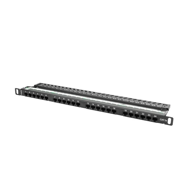 Пач панел, Lanberg patch panel 24 port 0.5U CAT.5E, black