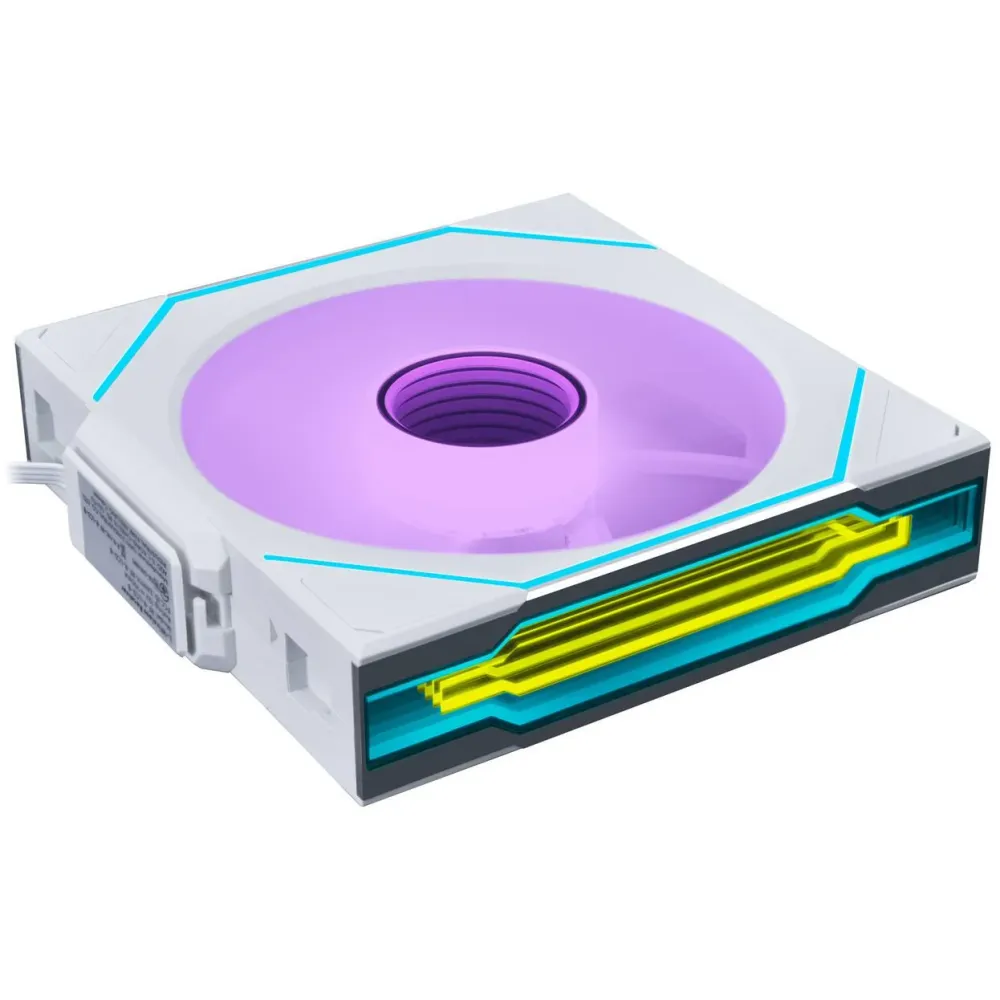 Вентилатор Lian Li UNI FAN SL-INF Wireless ARGB PWM - Reverse Blade, 120 mm Бял