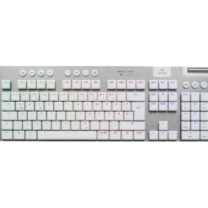 Безжична геймърска механична клавиатура Logitech G915X White Lightspeed - GL Tactile Switch